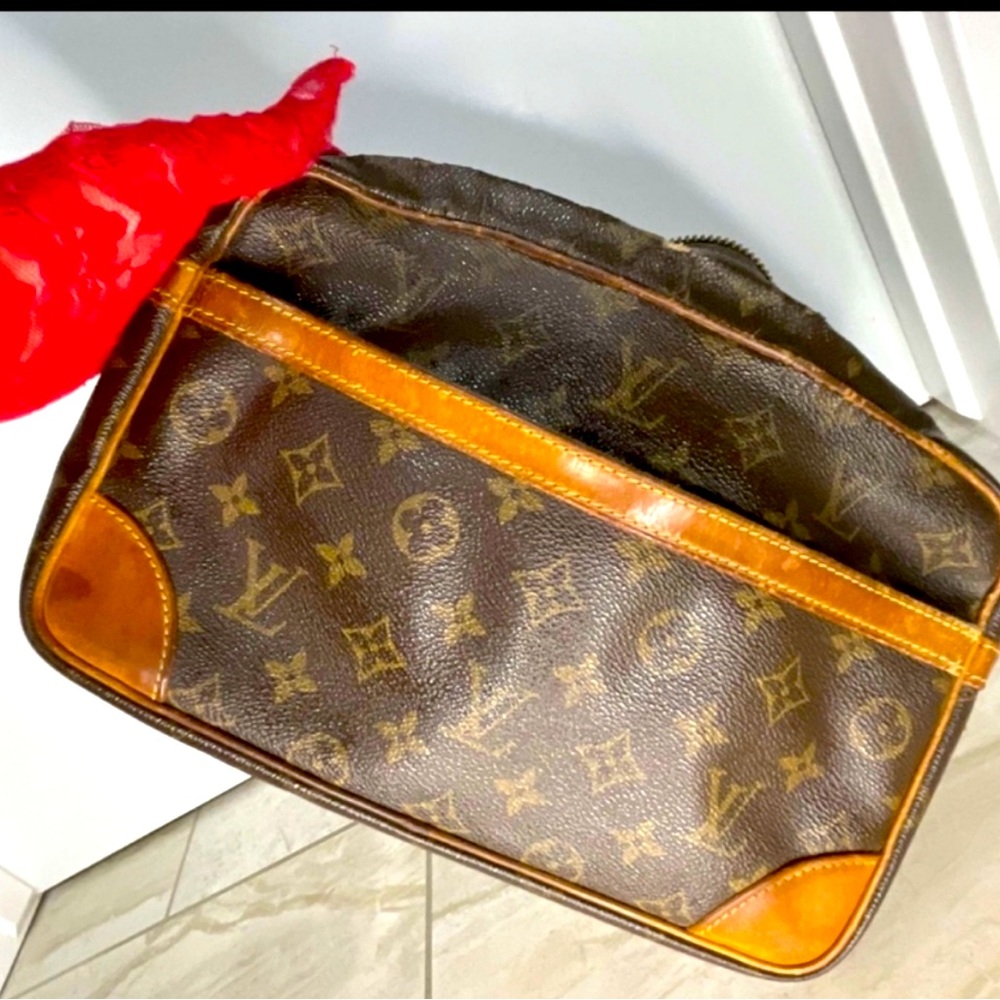 Authentic Louis Vuitton Vintage Cosmetic Bag Pouch Used STILL Very Good